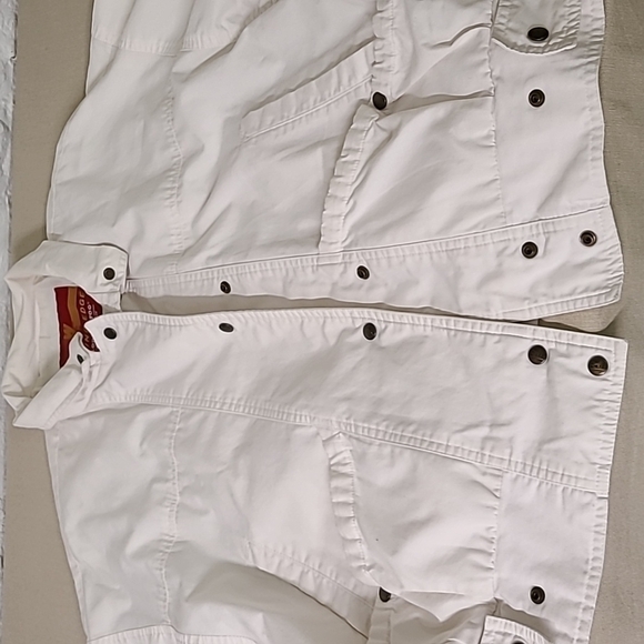 Authentic 80s Slouchy Off White Jacket  Size 11/12 London Fog White - Picture 10 of 12